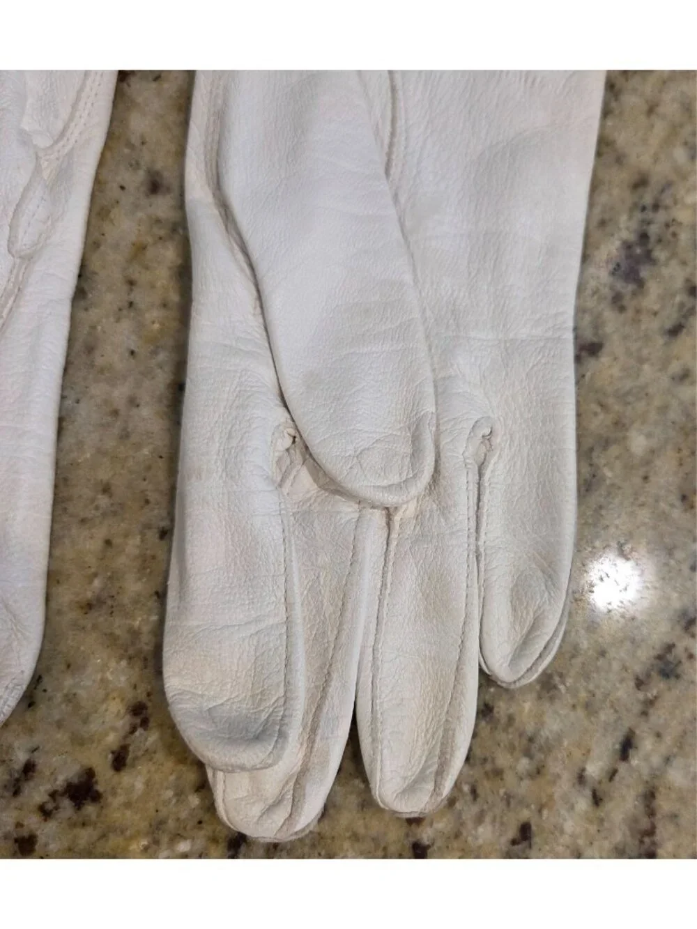 Vintage Womens Size S White Leather Formal 13
